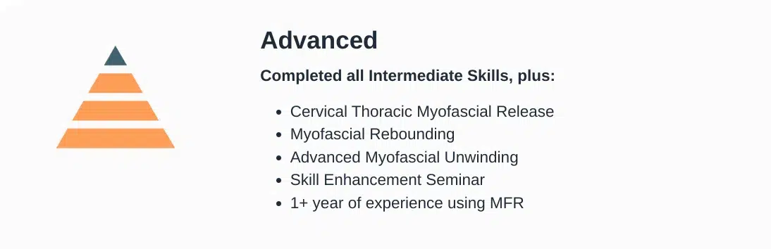 Advanced Therapist Description