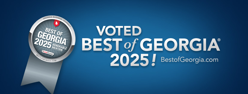 BANNER saying North Georgia MyFascial Release Voted BEST IN GEORGIA 2025!